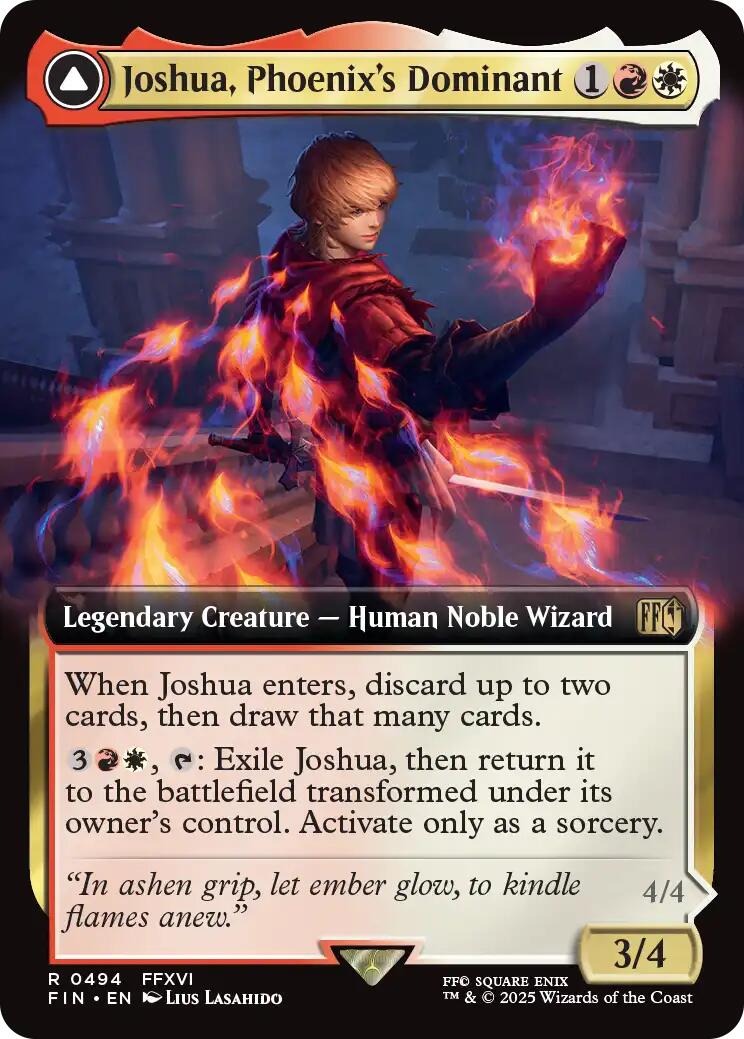 Joshua, Phoenix's Dominant (Extended Art) [FINAL FANTASY] MTG Single Magic: The Gathering | Red Claw Gaming