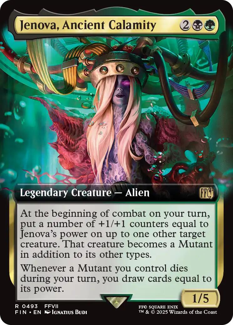 Jenova, Ancient Calamity (Extended Art) [FINAL FANTASY] MTG Single Magic: The Gathering | Red Claw Gaming