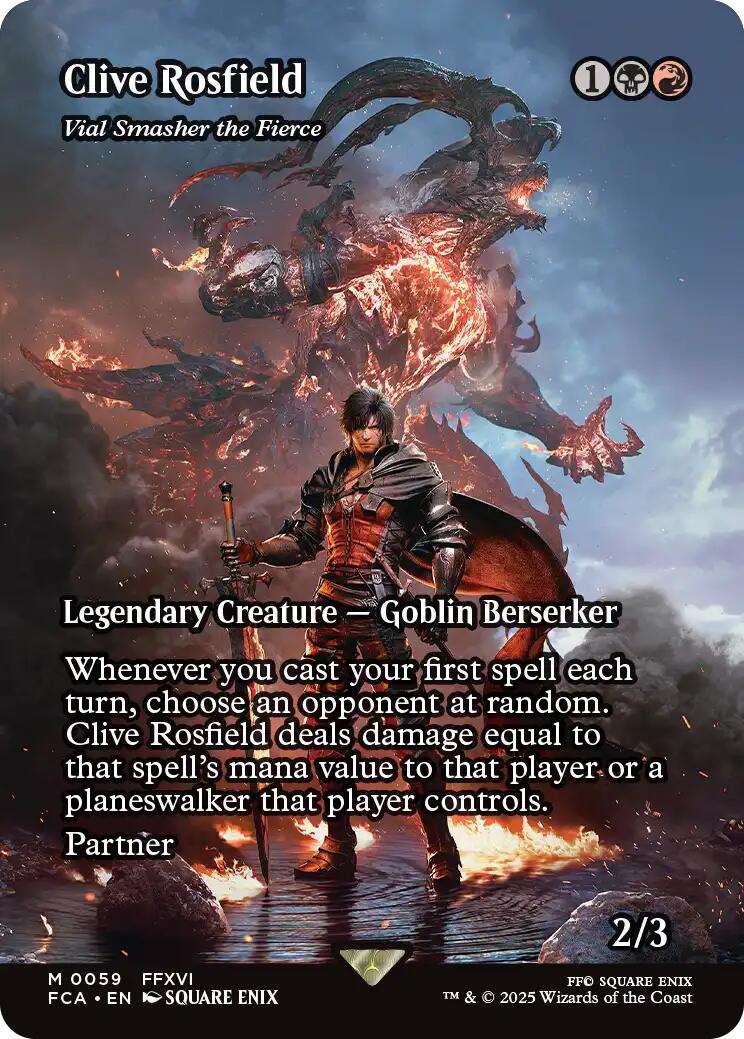 Clive Rosfield - Vial Smasher the Fierce (Showcase) [FINAL FANTASY : Through the Ages] MTG Single Magic: The Gathering | Red Claw Gaming