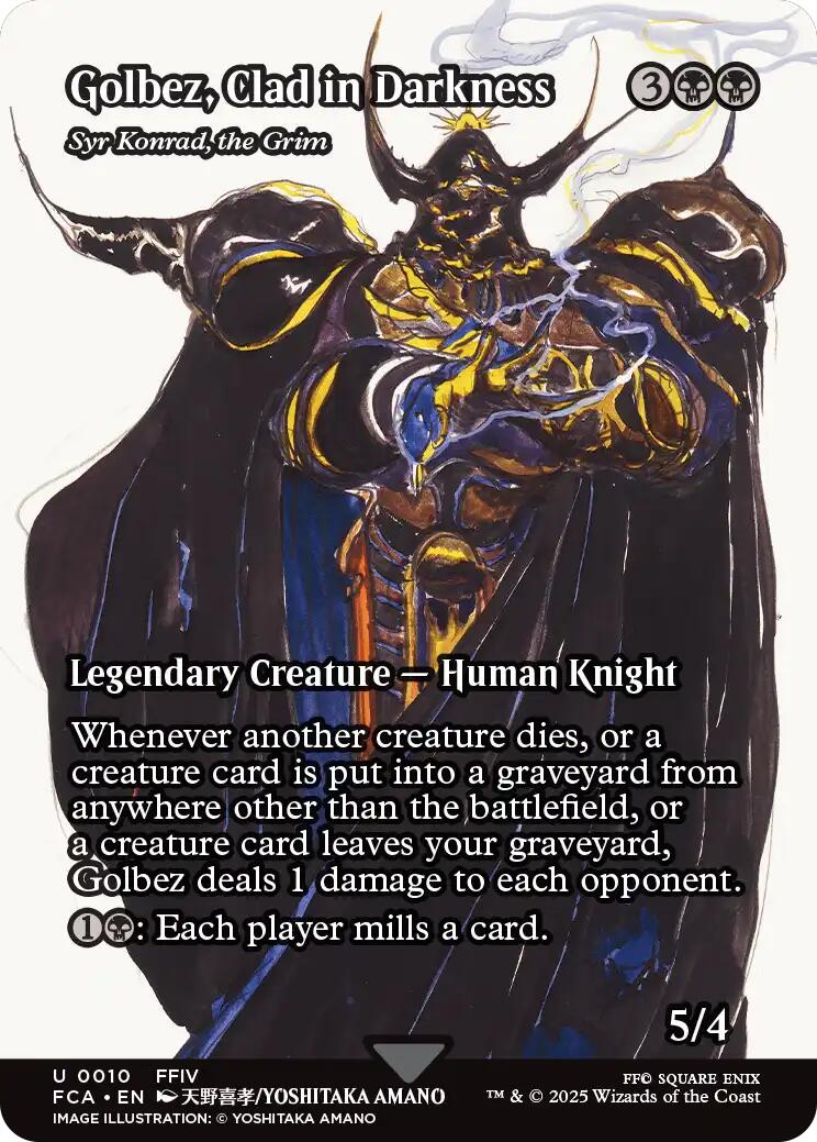 Golbez, Clad in Darkness - Syr Konrad, the Grim (Showcase) [FINAL FANTASY : Through the Ages] MTG Single Magic: The Gathering | Red Claw Gaming