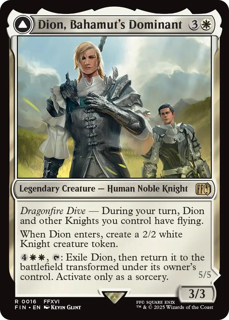 Dion, Bahamut's Dominant // Bahamut, Warden of Light [FINAL FANTASY] MTG Single Magic: The Gathering | Red Claw Gaming