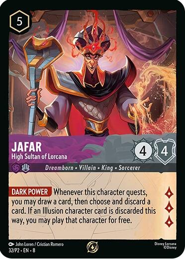 Jafar - High Sultan of Lorcana (Store Champion Participant) (32/P2) [Promo Cards] Lorcana Single Disney | Red Claw Gaming