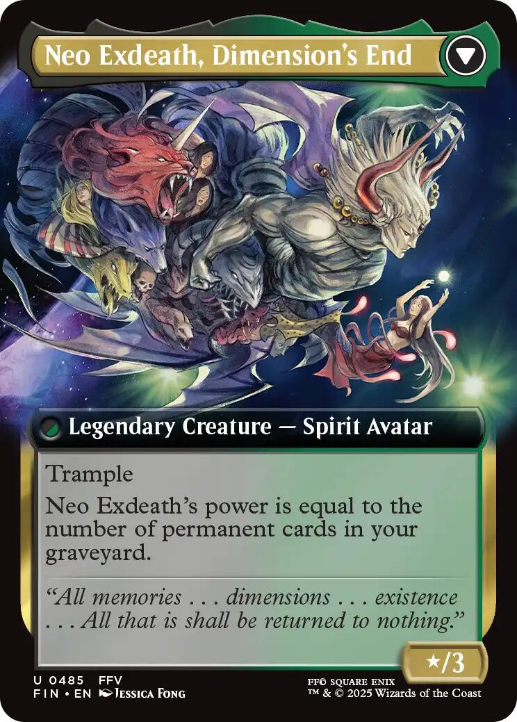 Exdeath, Void Warlock // Neo Exdeath, Dimension's End (Extended Art) [FINAL FANTASY] MTG Single Magic: The Gathering | Red Claw Gaming