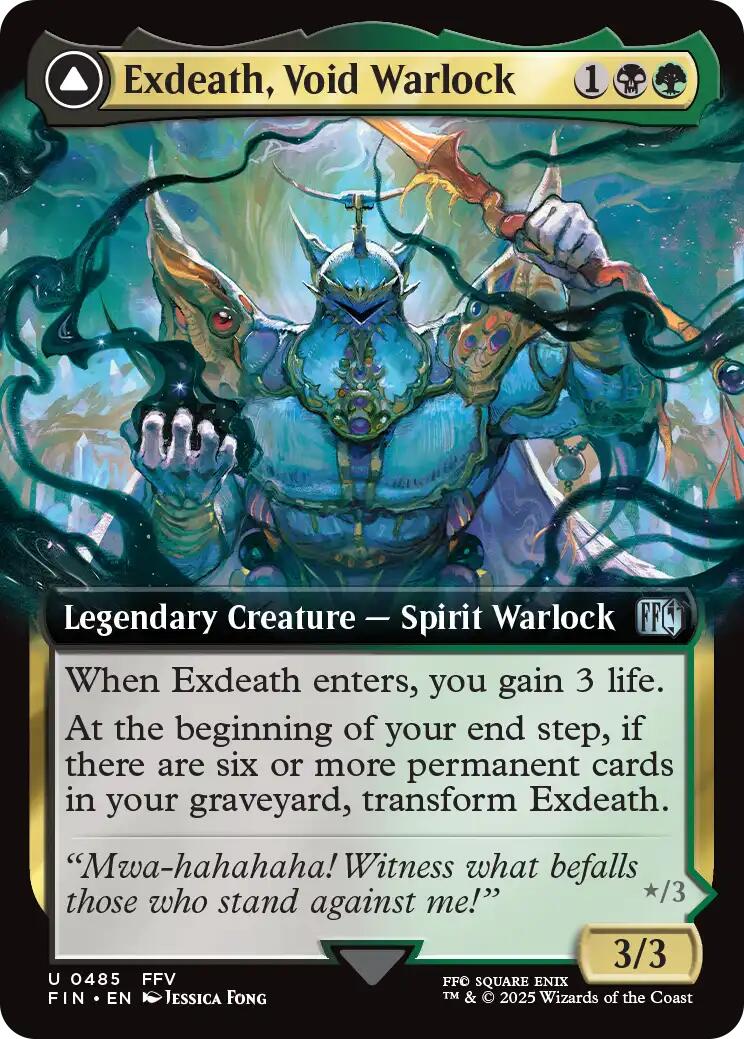 Exdeath, Void Warlock // Neo Exdeath, Dimension's End (Extended Art) [FINAL FANTASY] MTG Single Magic: The Gathering | Red Claw Gaming