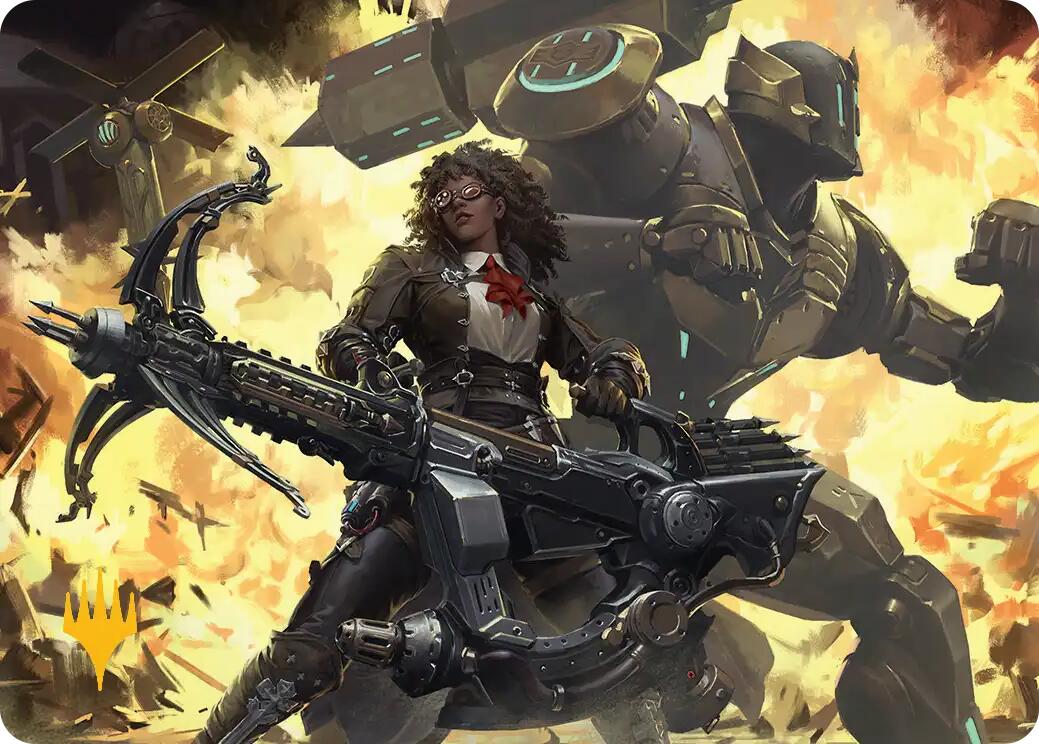 Machinist's Arsenal Art Card (Gold-Stamped Planeswalker Symbol) [FINAL FANTASY Art Series] MTG Single Magic: The Gathering | Red Claw Gaming