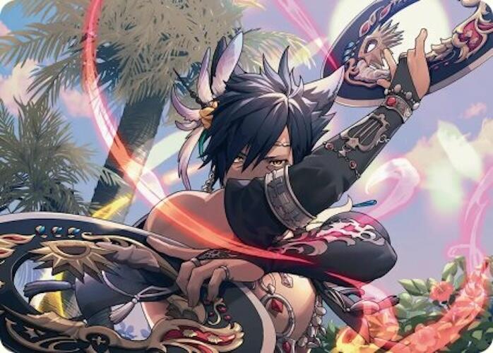 Dancer's Chakrams Art Card [FINAL FANTASY Art Series] MTG Single Magic: The Gathering | Red Claw Gaming