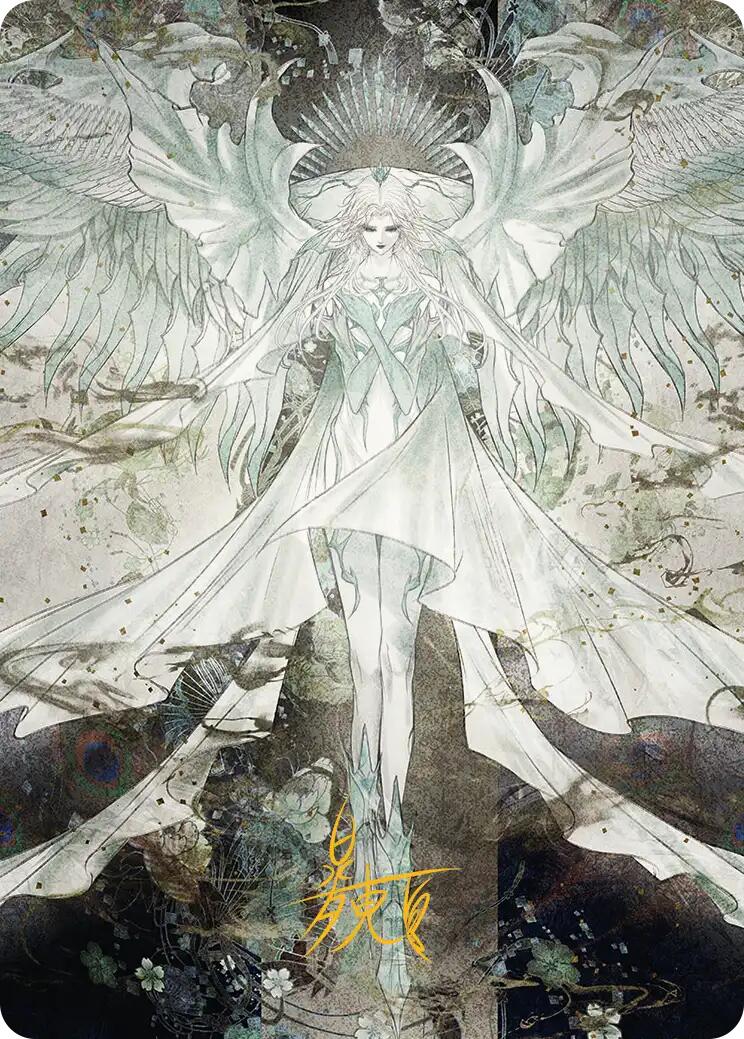 Hydaelyn, the Mothercrystal Art Card (Gold-Stamped Signature) [FINAL FANTASY Art Series] MTG Single Magic: The Gathering | Red Claw Gaming