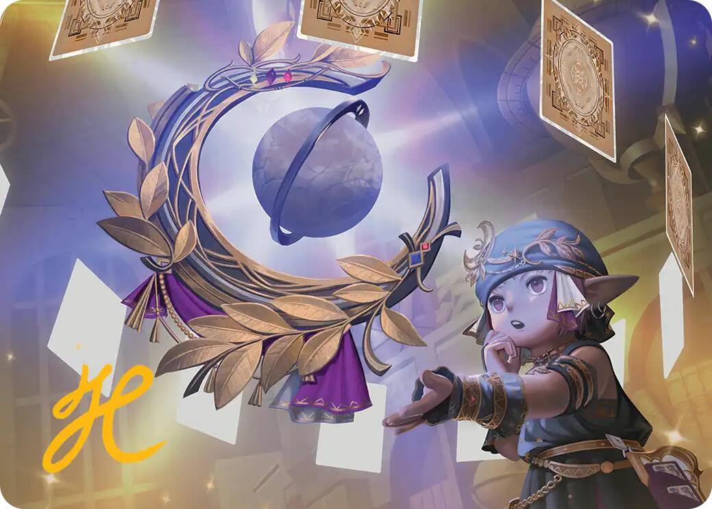 Astrologian's Planisphere Art Card (Gold-Stamped Signature) [FINAL FANTASY Art Series] MTG Single Magic: The Gathering | Red Claw Gaming