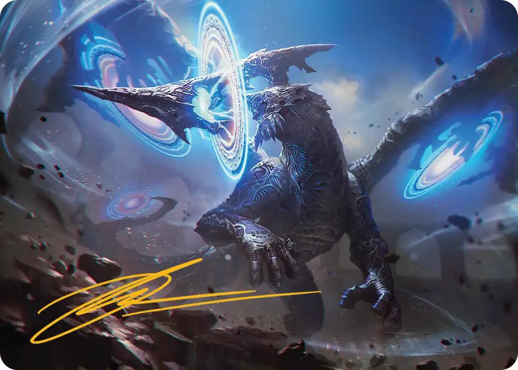 Yiazmat, Ultimate Mark Art Card (Gold-Stamped Signature) [FINAL FANTASY Art Series] MTG Single Magic: The Gathering | Red Claw Gaming