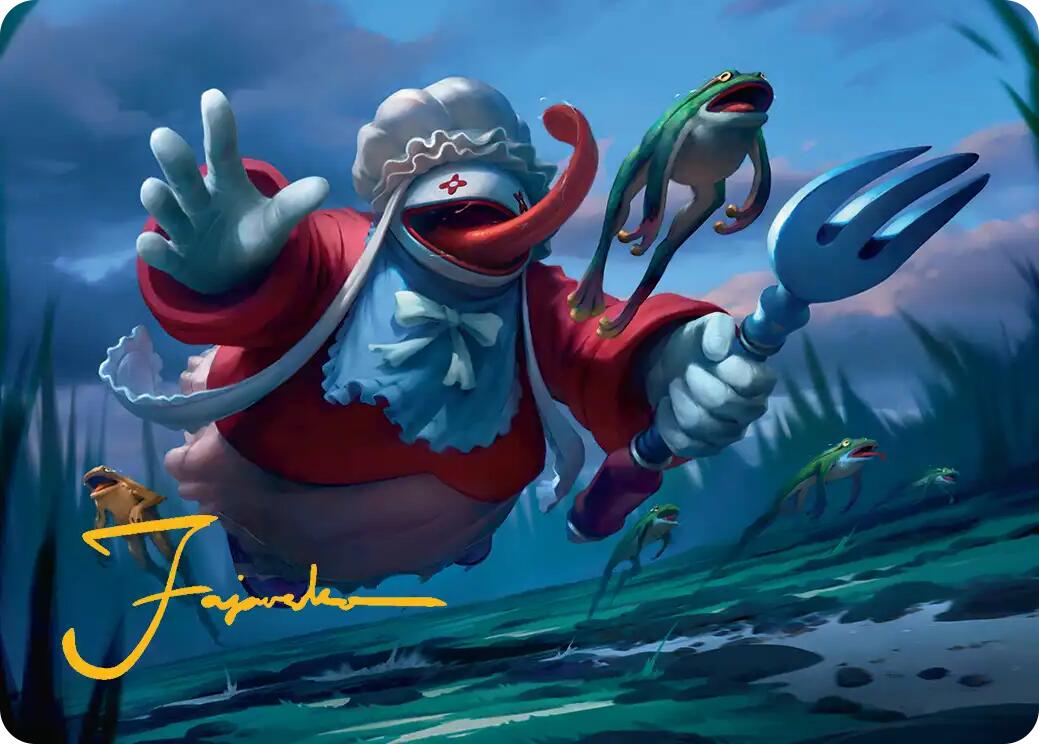 Quina, Qu Gourmet Art Card (Gold-Stamped Signature) [FINAL FANTASY Art Series] MTG Single Magic: The Gathering | Red Claw Gaming