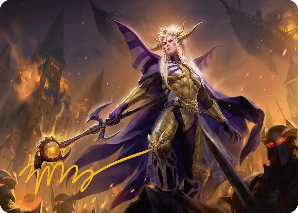 The Emperor of Palamecia Art Card (Gold-Stamped Signature) [FINAL FANTASY Art Series] MTG Single Magic: The Gathering | Red Claw Gaming