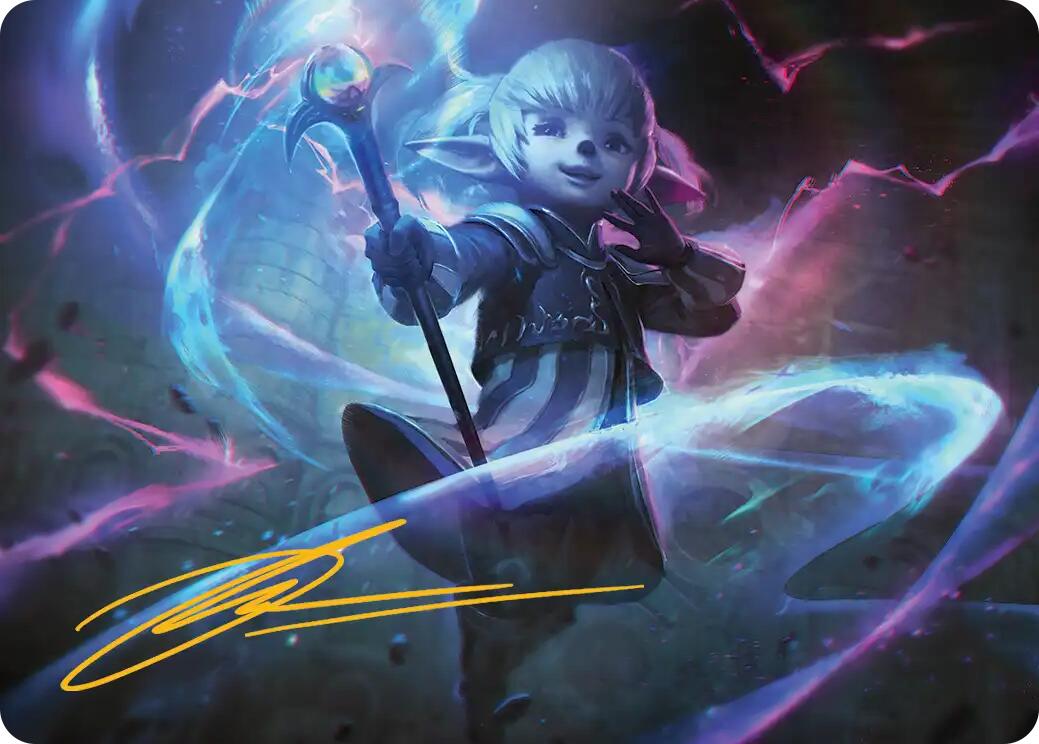 Shantotto, Tactician Magician Art Card (Gold-Stamped Signature) [FINAL FANTASY Art Series] MTG Single Magic: The Gathering | Red Claw Gaming