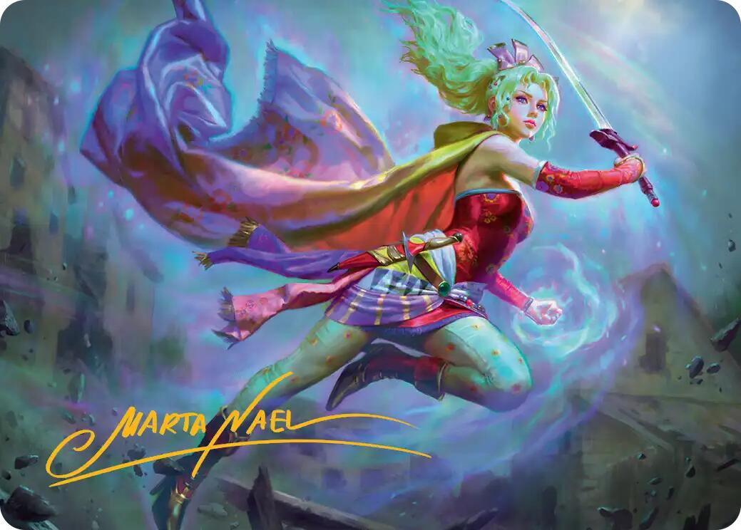 Terra, Herald of Hope Art Card (Gold-Stamped Signature) [FINAL FANTASY Art Series] MTG Single Magic: The Gathering | Red Claw Gaming