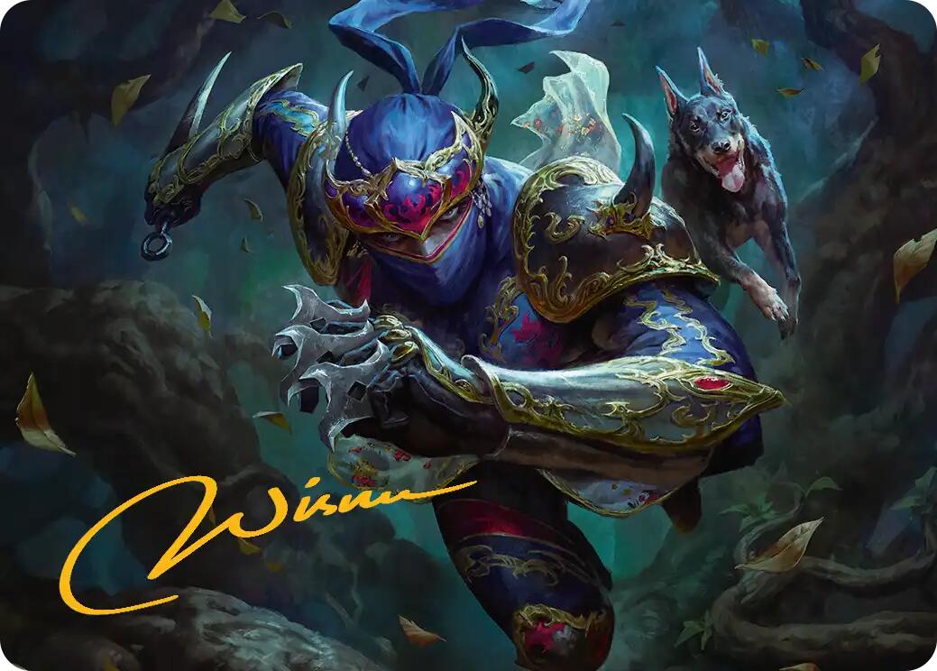 Shadow, Mysterious Assassin Art Card (Gold-Stamped Signature) [FINAL FANTASY Art Series] MTG Single Magic: The Gathering | Red Claw Gaming