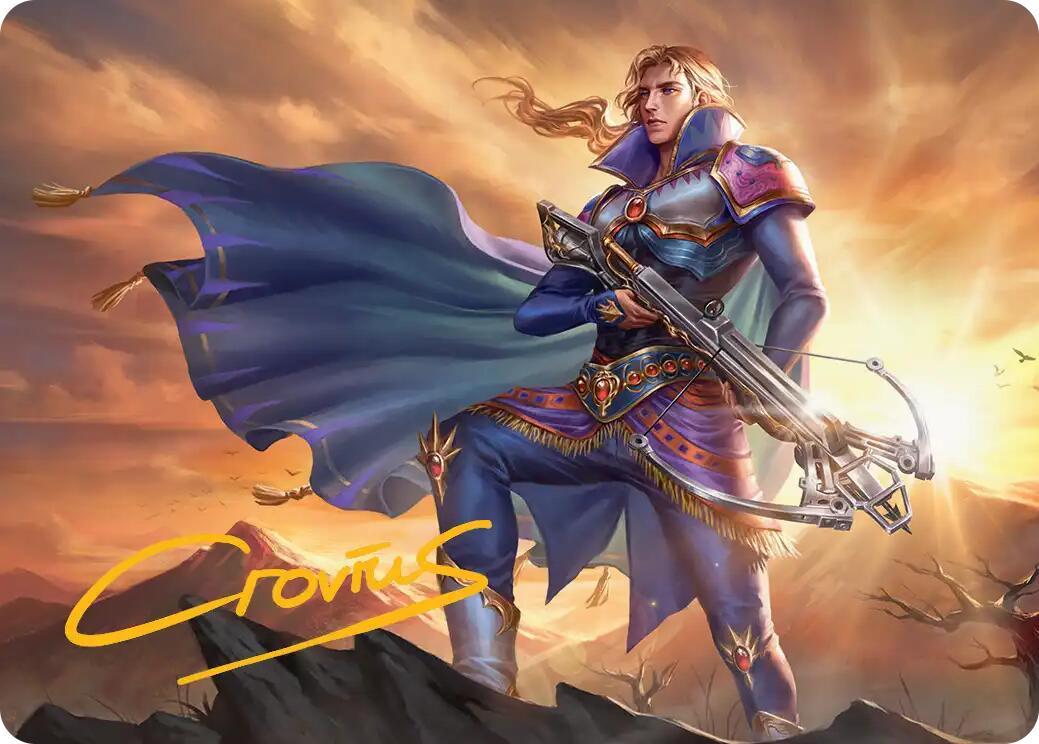 Edgar, Master Machinist Art Card (Gold-Stamped Signature) [FINAL FANTASY Art Series] MTG Single Magic: The Gathering | Red Claw Gaming