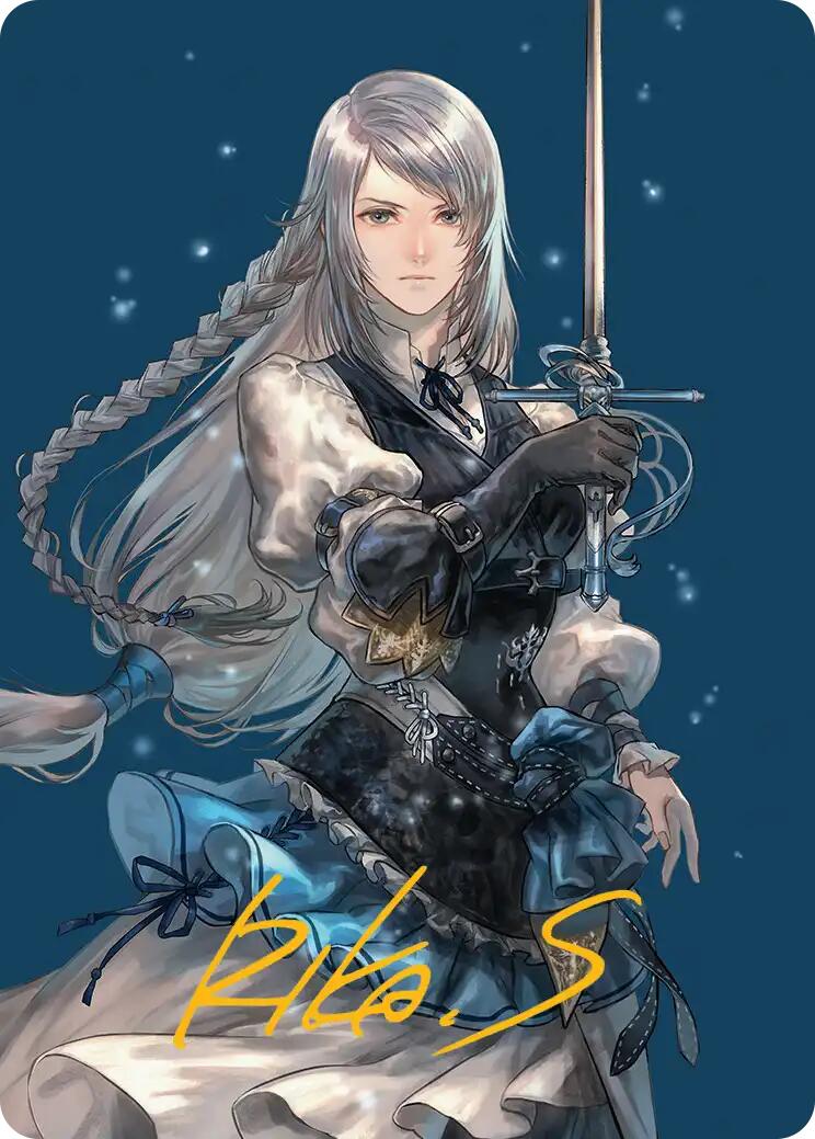 Jill, Shiva's Dominant Art Card (Gold-Stamped Signature) [FINAL FANTASY Art Series] MTG Single Magic: The Gathering | Red Claw Gaming