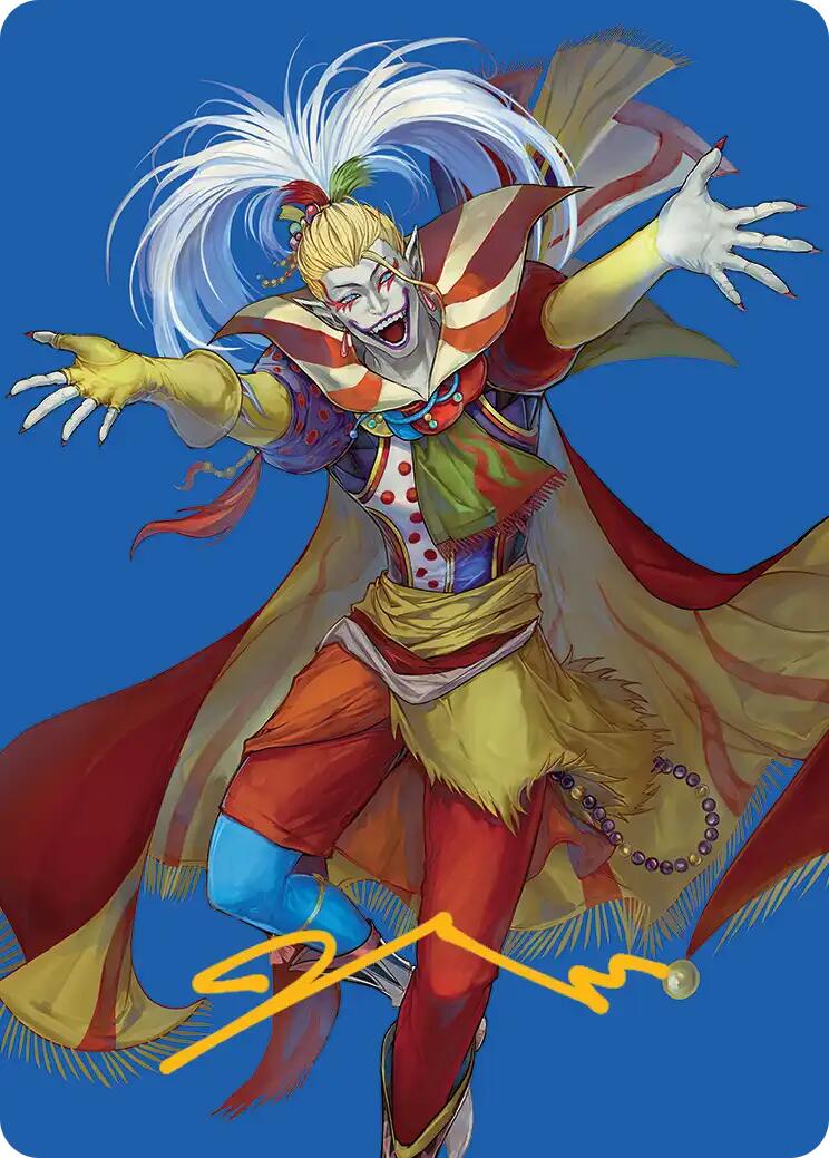 Kefka, Court Mage Art Card (Gold-Stamped Signature) [FINAL FANTASY Art Series] MTG Single Magic: The Gathering | Red Claw Gaming