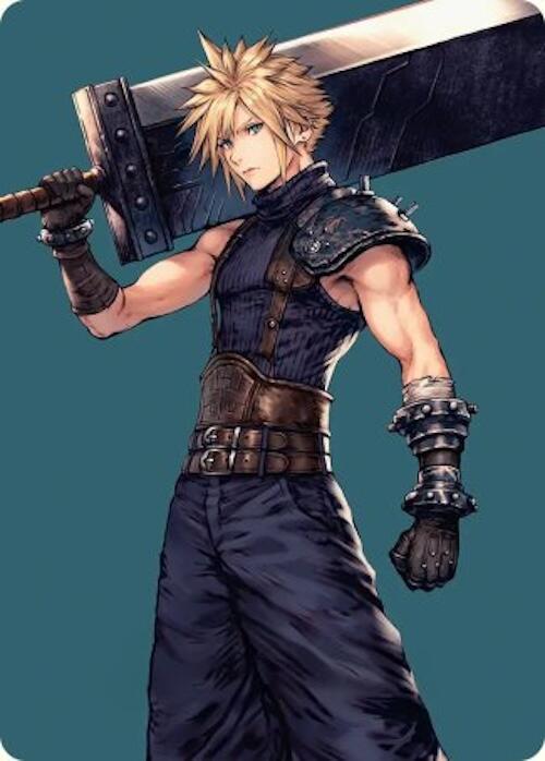 Cloud, Ex-SOLDIER Art Card [FINAL FANTASY Art Series] MTG Single Magic: The Gathering | Red Claw Gaming