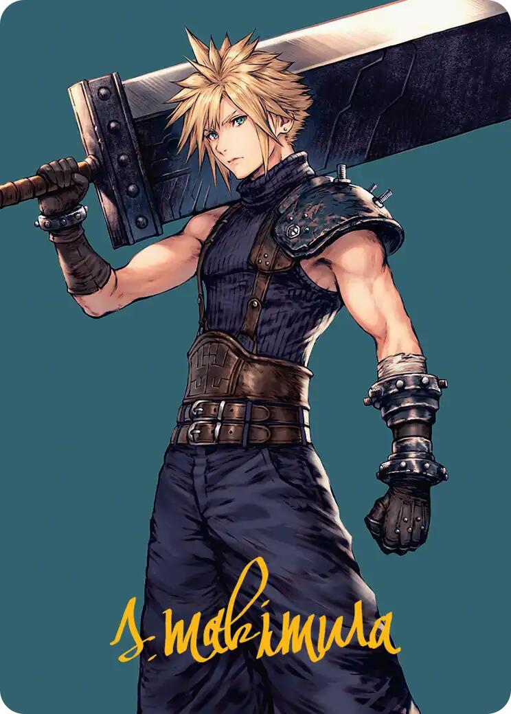 Cloud, Ex-SOLDIER Art Card (Gold-Stamped Signature) [FINAL FANTASY Art Series] MTG Single Magic: The Gathering | Red Claw Gaming