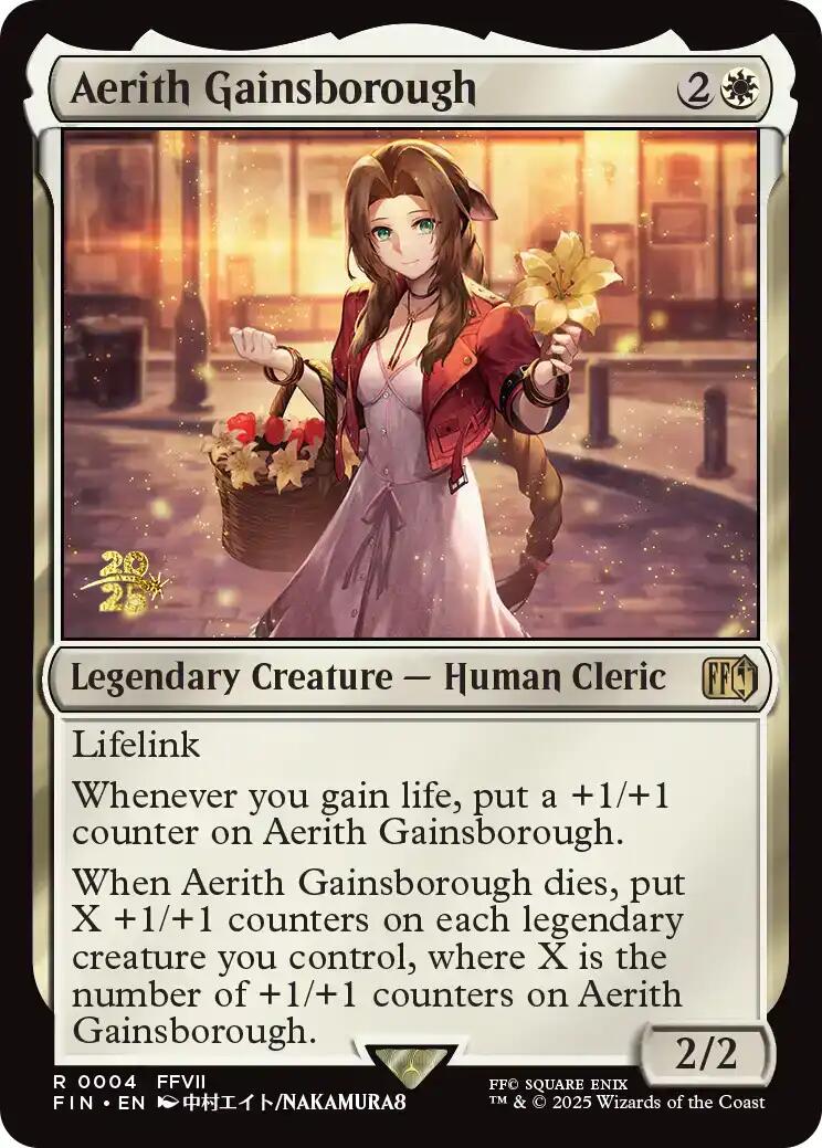 Aerith Gainsborough [FINAL FANTASY Prerelease Promo] MTG Single Magic: The Gathering | Red Claw Gaming