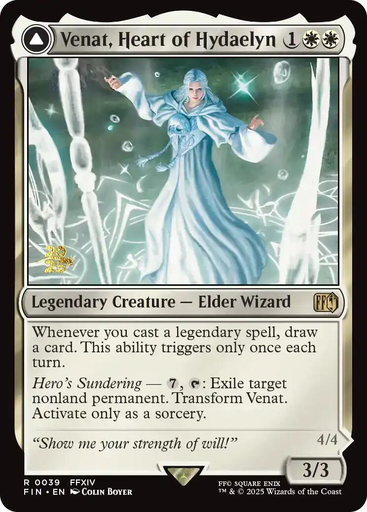 Venat, Heart of Hydaelyn // Hydaelyn, the Mothercrystal [FINAL FANTASY Prerelease Promo] MTG Single Magic: The Gathering | Red Claw Gaming
