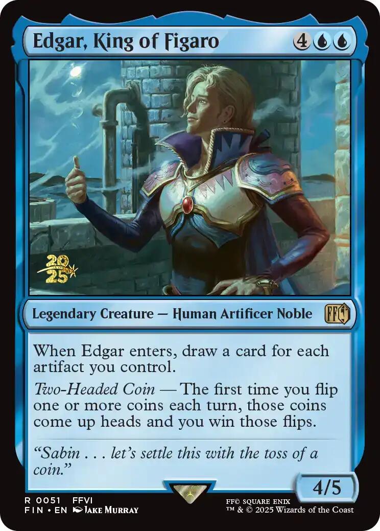 Edgar, King of Figaro [FINAL FANTASY Prerelease Promo] MTG Single Magic: The Gathering | Red Claw Gaming