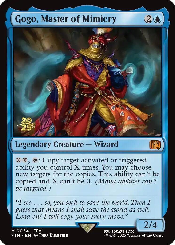 Gogo, Master of Mimicry [FINAL FANTASY Prerelease Promo] MTG Single Magic: The Gathering | Red Claw Gaming