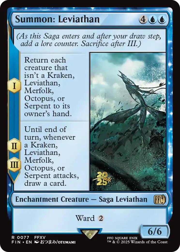 Summon: Leviathan [FINAL FANTASY Prerelease Promo] MTG Single Magic: The Gathering | Red Claw Gaming