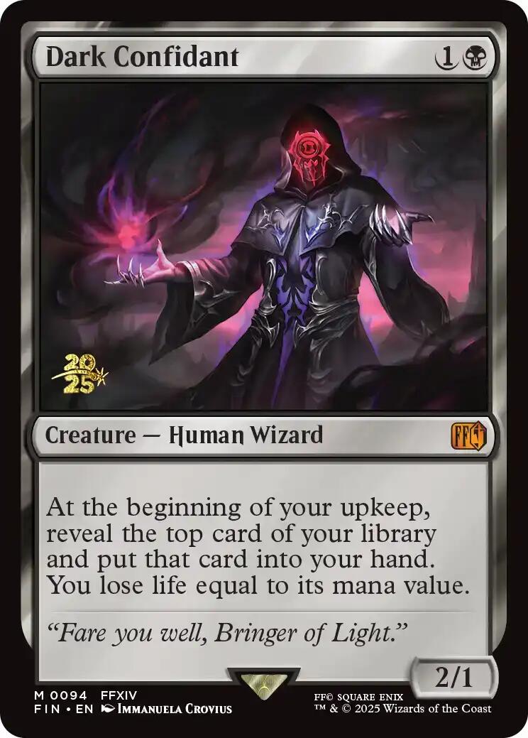 Dark Confidant [FINAL FANTASY Prerelease Promo] MTG Single Magic: The Gathering | Red Claw Gaming