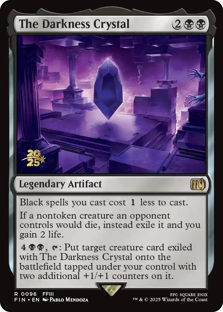 The Darkness Crystal [FINAL FANTASY Prerelease Promo] MTG Single Magic: The Gathering | Red Claw Gaming