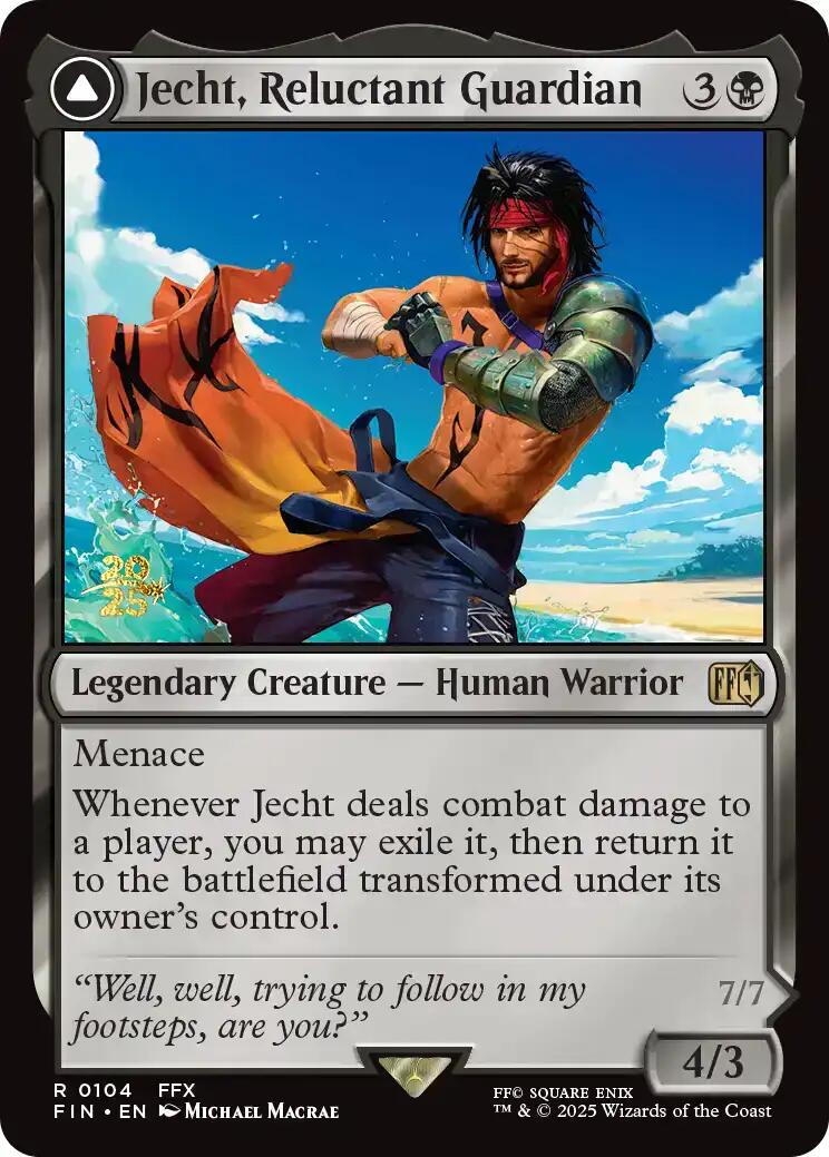 Jecht, Reluctant Guardian // Braska's Final Aeon [FINAL FANTASY Prerelease Promo] MTG Single Magic: The Gathering | Red Claw Gaming