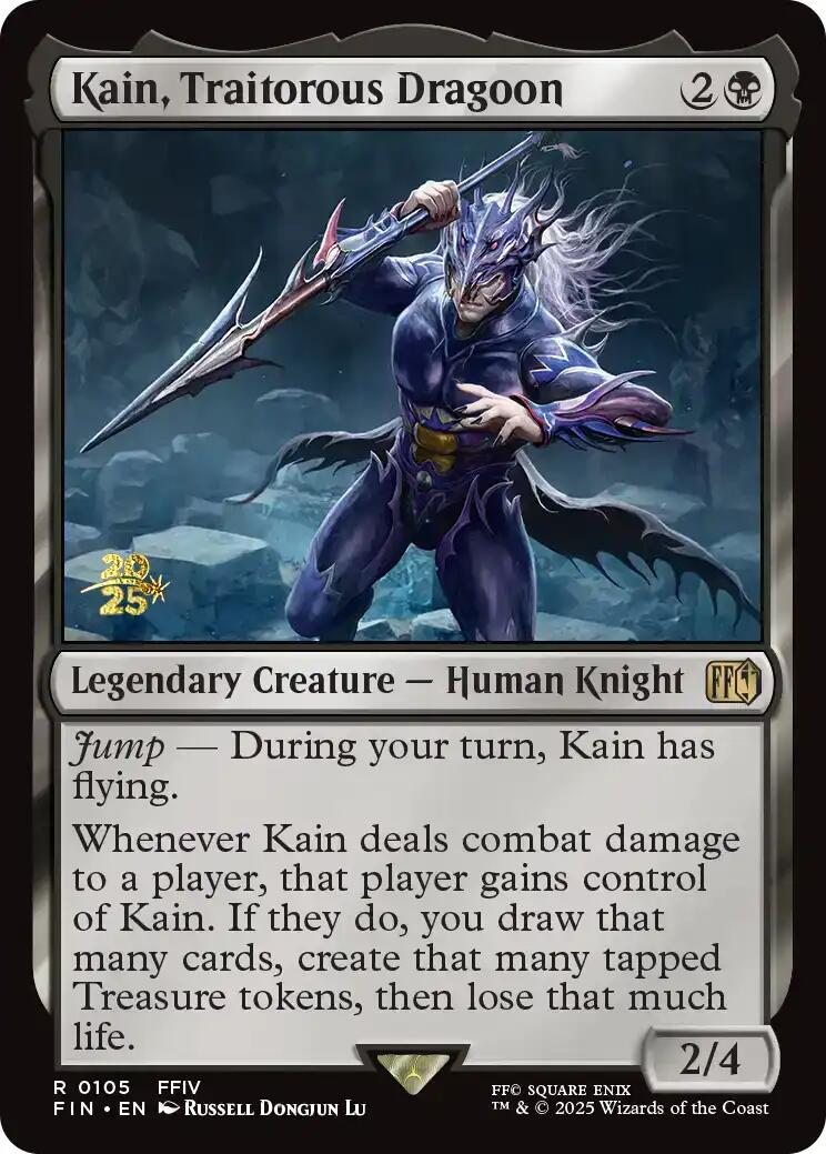 Kain, Traitorous Dragoon [FINAL FANTASY Prerelease Promo] MTG Single Magic: The Gathering | Red Claw Gaming