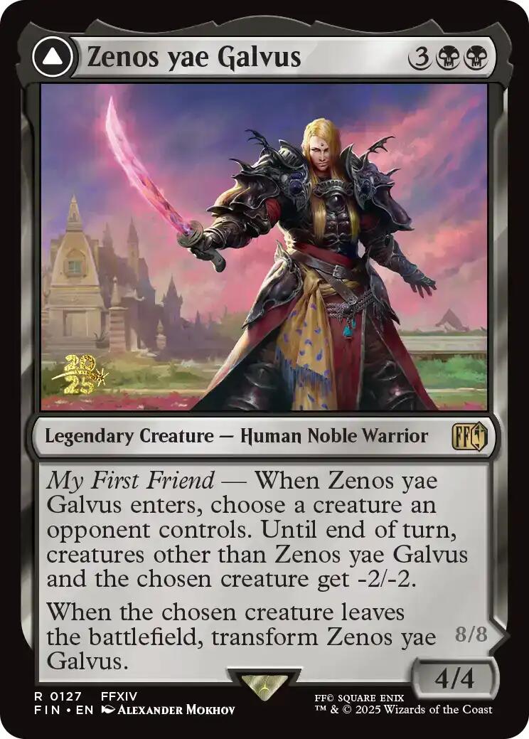 Zenos yae Galvus // Shinryu, Transcendent Rival [FINAL FANTASY Prerelease Promo] MTG Single Magic: The Gathering | Red Claw Gaming