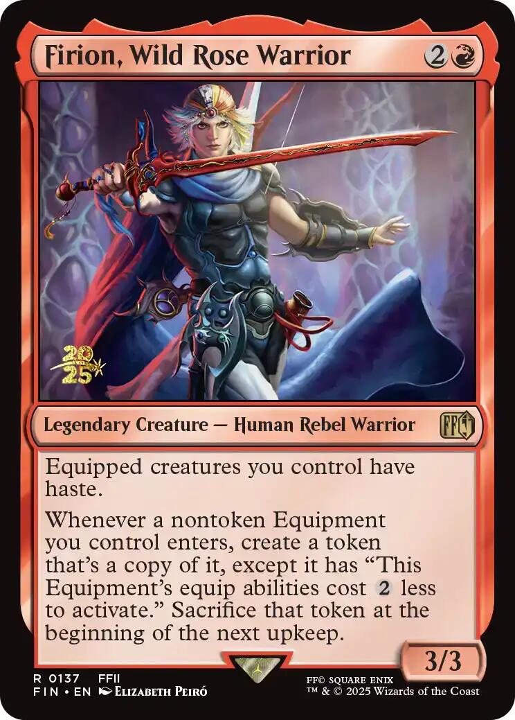 Firion, Wild Rose Warrior [FINAL FANTASY Prerelease Promo] MTG Single Magic: The Gathering | Red Claw Gaming