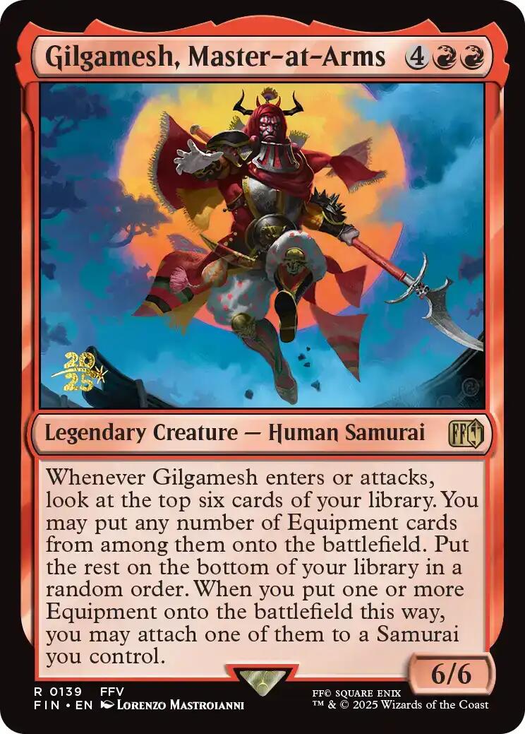 Gilgamesh, Master-at-Arms [FINAL FANTASY Prerelease Promo] MTG Single Magic: The Gathering | Red Claw Gaming