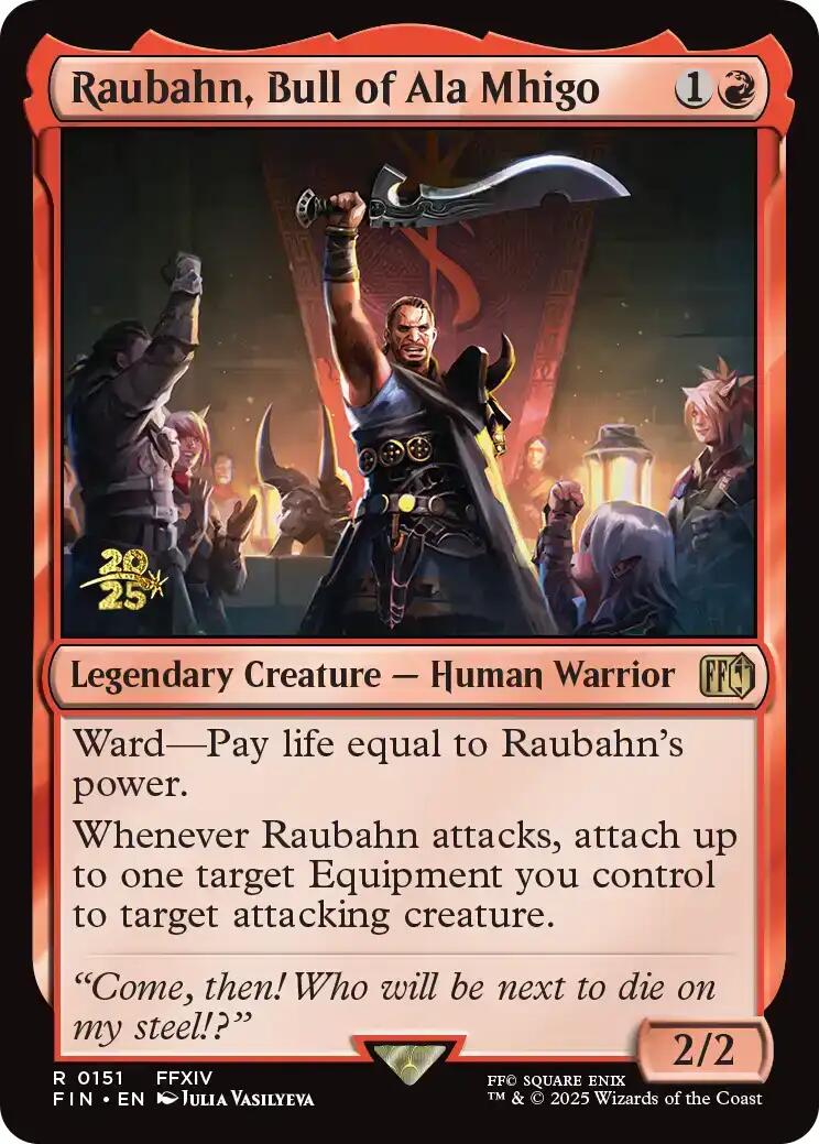 Raubahn, Bull of Ala Mhigo [FINAL FANTASY Prerelease Promo] MTG Single Magic: The Gathering | Red Claw Gaming