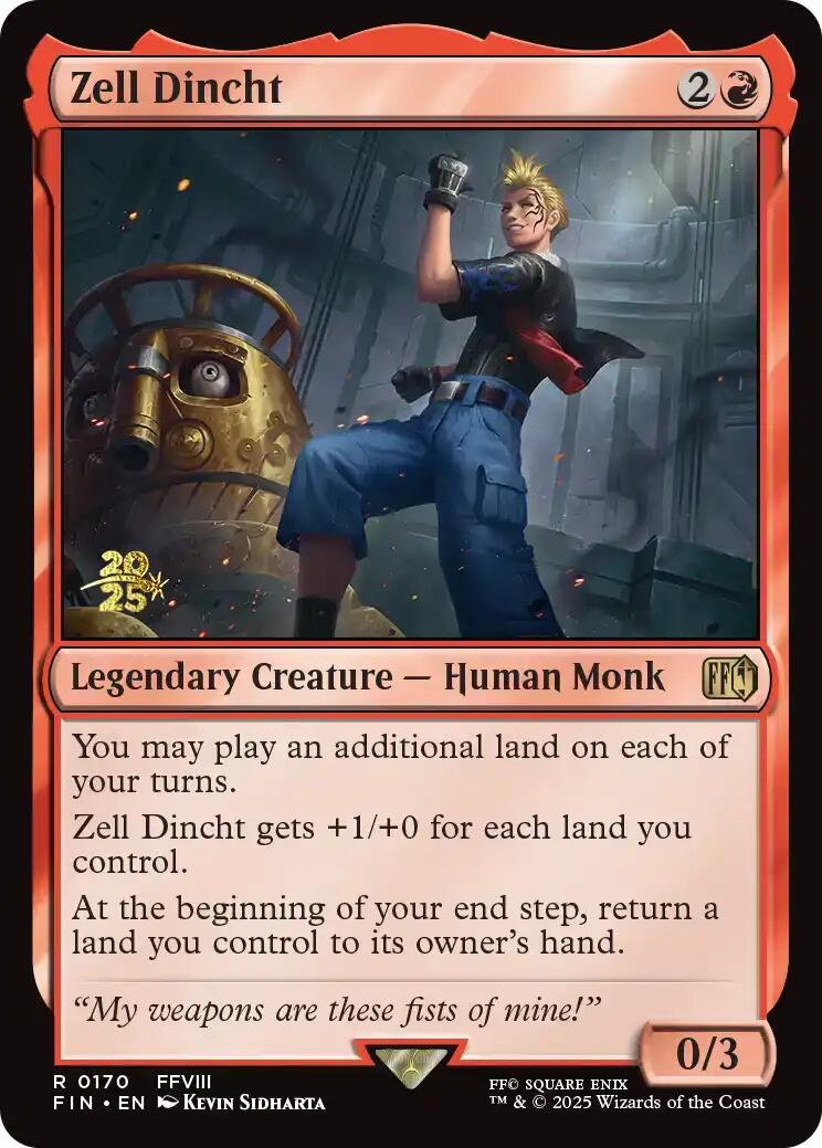 Zell Dincht [FINAL FANTASY Prerelease Promo] MTG Single Magic: The Gathering | Red Claw Gaming