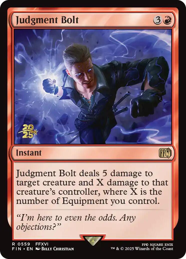 Judgment Bolt [FINAL FANTASY Prerelease Promo] MTG Single Magic: The Gathering | Red Claw Gaming
