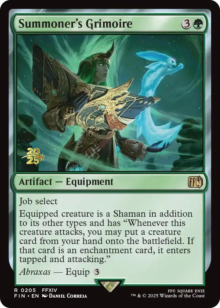 Summoner's Grimoire [FINAL FANTASY Prerelease Promo] MTG Single Magic: The Gathering | Red Claw Gaming