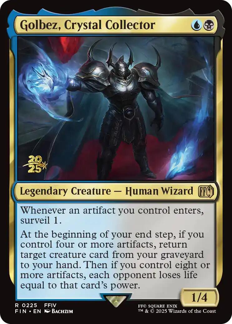 Golbez, Crystal Collector [FINAL FANTASY Prerelease Promo] MTG Single Magic: The Gathering | Red Claw Gaming