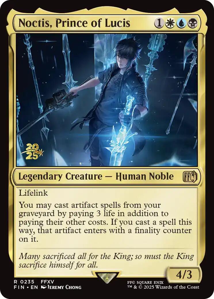 Noctis, Prince of Lucis [FINAL FANTASY Prerelease Promo] MTG Single Magic: The Gathering | Red Claw Gaming