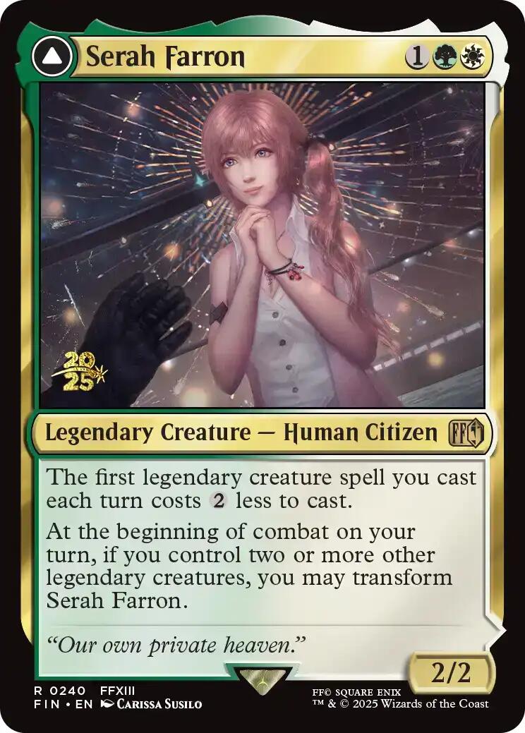 Serah Farron [FINAL FANTASY Prerelease Promo] MTG Single Magic: The Gathering | Red Claw Gaming