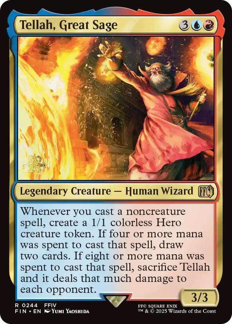 Tellah, Great Sage [FINAL FANTASY Prerelease Promo] MTG Single Magic: The Gathering | Red Claw Gaming