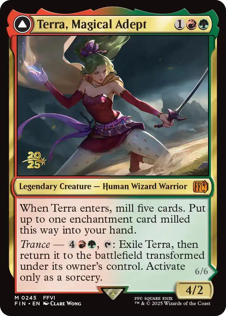 Terra, Magical Adept // Esper Terra [FINAL FANTASY Prerelease Promo] MTG Single Magic: The Gathering | Red Claw Gaming
