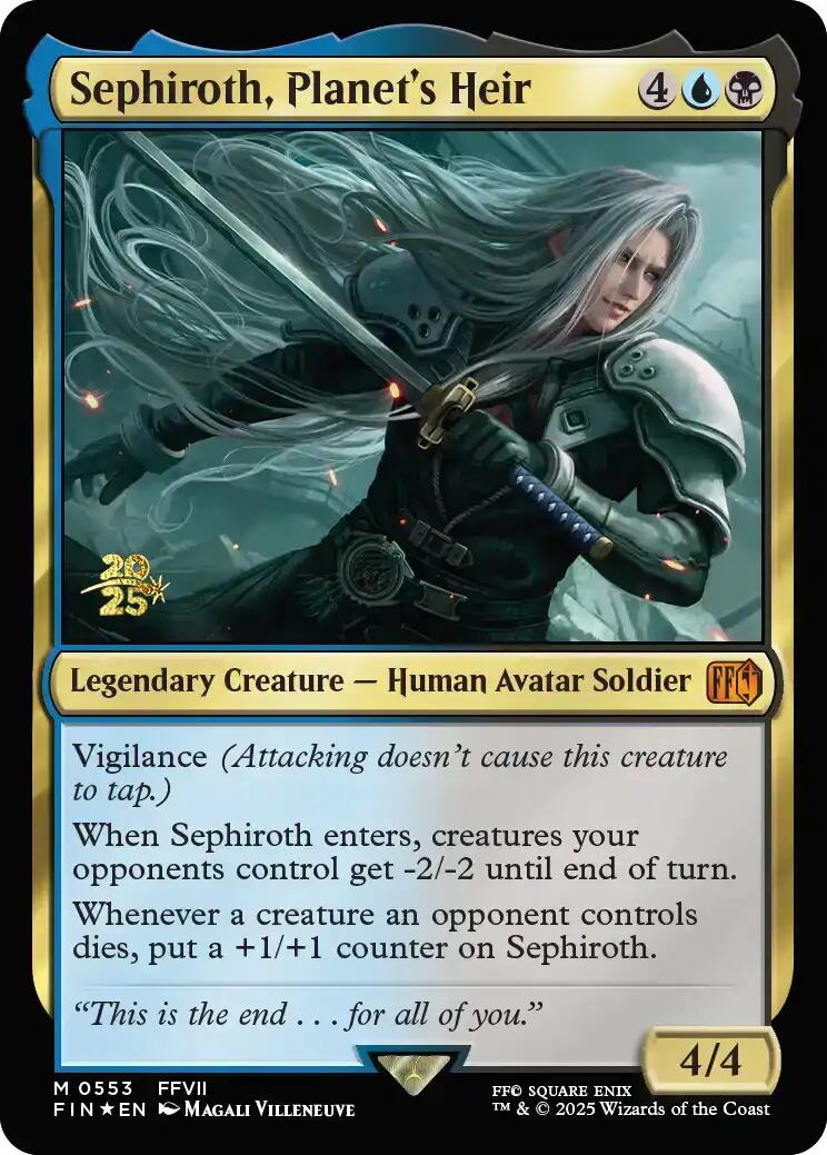Sephiroth, Planet's Heir [FINAL FANTASY Prerelease Promo] MTG Single Magic: The Gathering | Red Claw Gaming