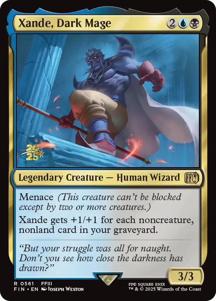 Xande, Dark Mage [FINAL FANTASY Prerelease Promo] MTG Single Magic: The Gathering | Red Claw Gaming