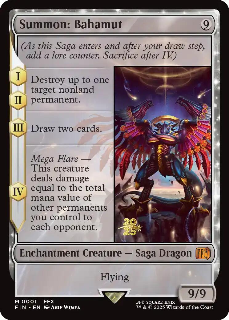 Summon: Bahamut [FINAL FANTASY Prerelease Promo] MTG Single Magic: The Gathering | Red Claw Gaming