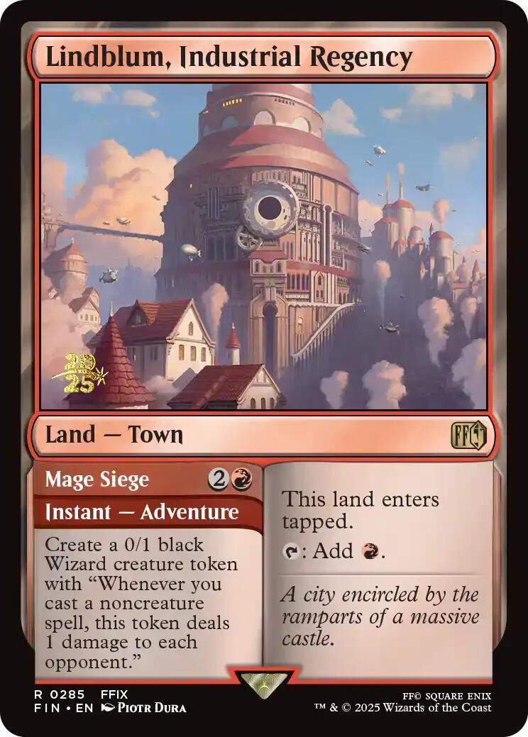 Lindblum, Industrial Regency [FINAL FANTASY Prerelease Promo] MTG Single Magic: The Gathering | Red Claw Gaming