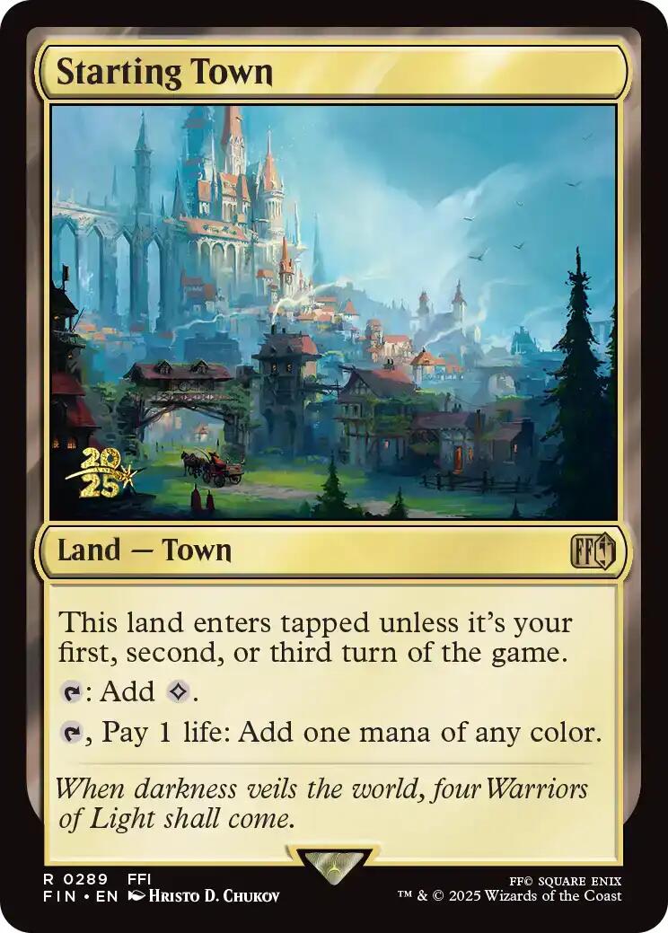 Starting Town [FINAL FANTASY Prerelease Promo] MTG Single Magic: The Gathering | Red Claw Gaming