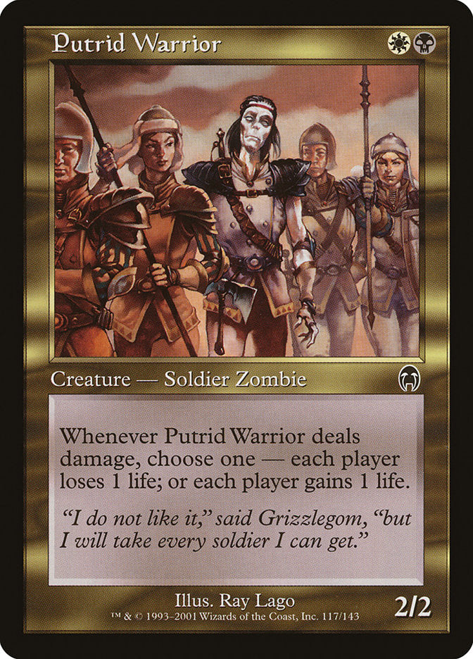 Putrid Warrior [Apocalypse] MTG Single Magic: The Gathering | Red Claw Gaming